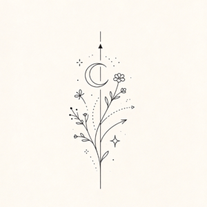 AI Minimalist Tattoo Designs