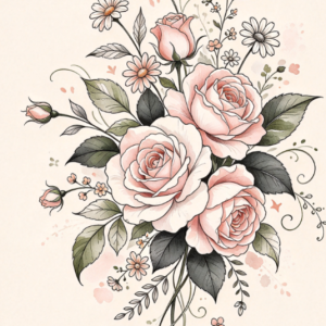 AI Floral Tattoo Designs